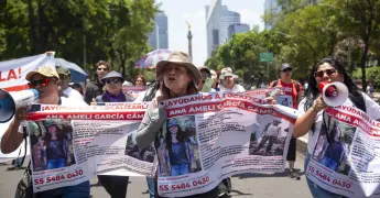 Marcha en CDMX por Ana Amelí García Gámez desaparecida en Ajusco