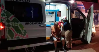 Adulto mayor lesionado durante un convivio
