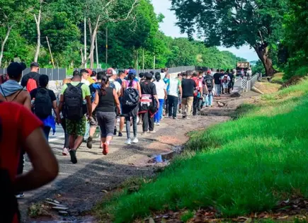 INM inicia censo de migrantes en caravana