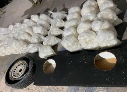 Decomisan más de media tonelada de metanfetamina en Sonora