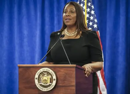 El Departamento de Justicia cita a Letitia James por demanda a Trump