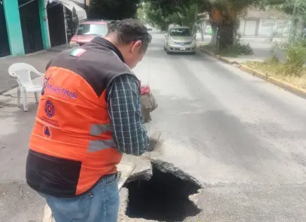 Se abre nuevo socavón en la Progreso