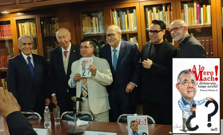 Edmundo Cázares presenta su libro A lo mero macho ¡Entrevisto luego existo!