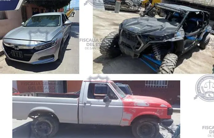 Incautan tres vehículos objeto de delito