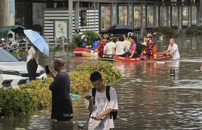 Inundaciones en China; diez muertos