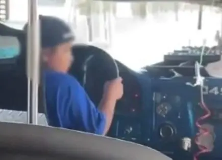 Captan a menor conduciendo camión de transporte público en Durango