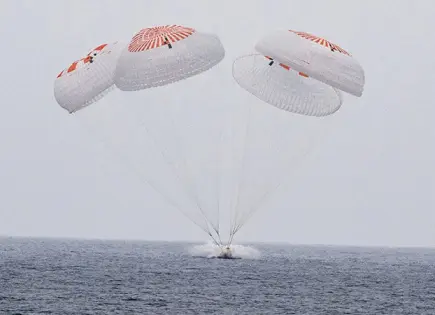 Astronautas regresan tras 5 meses en EEI