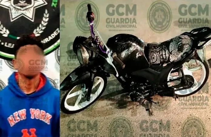 Individuo andaba en motocicleta alterada