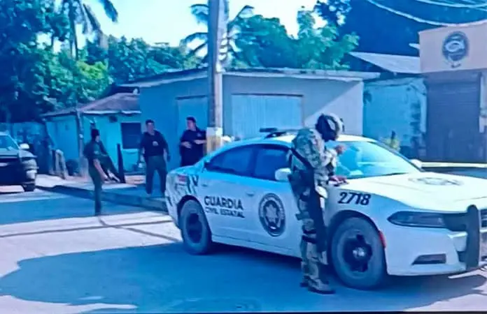 Casa baleada en Tamuín.