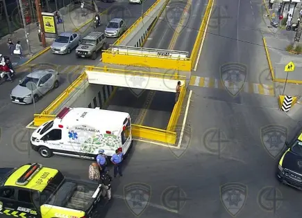 Saltó de paso a desnivel en SLP; está estable
