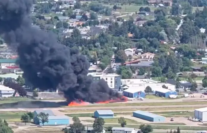 Accidente de avioneta en Montana deja dos heridos