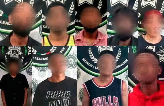 Detienen a nueve personas por posesión de droga en Soledad