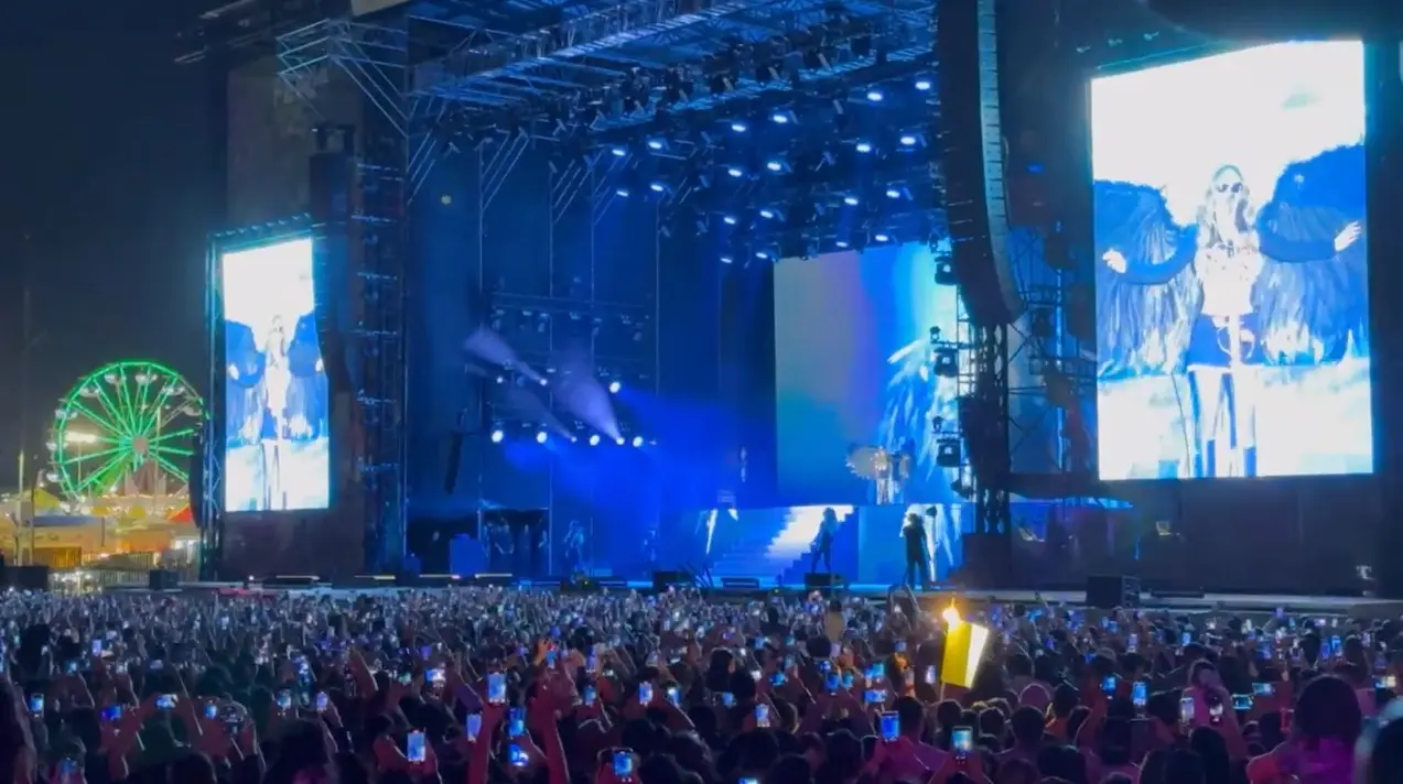 Belinda reúne a 75 mil personas en su concierto en San Luis Potosí
