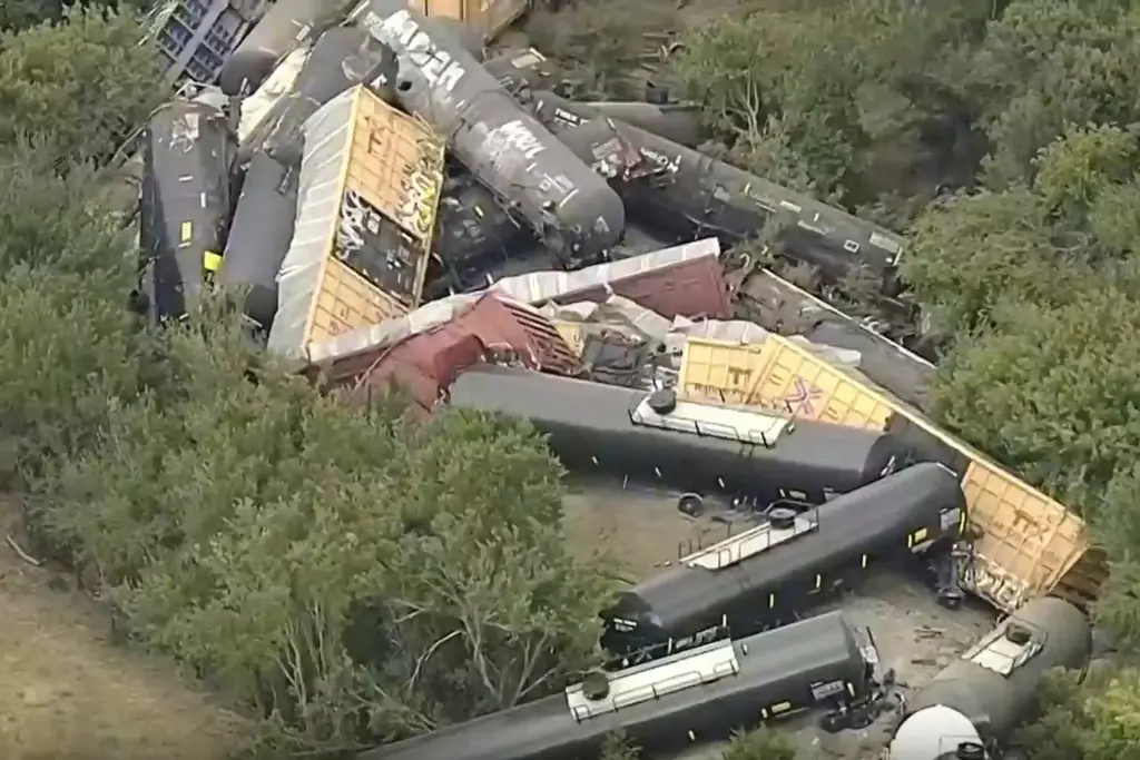 Descarrilamiento de tren en Texas: sin heridos reportados