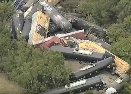 Descarrilamiento de tren en Texas: sin heridos reportados