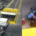 Hombre se arroja a desnivel en glorieta