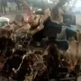 Taxi se acaba al estrellarse vs. contención