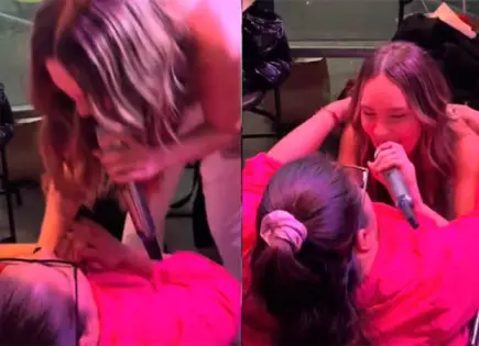 Belinda sorprende a fan en silla de ruedas