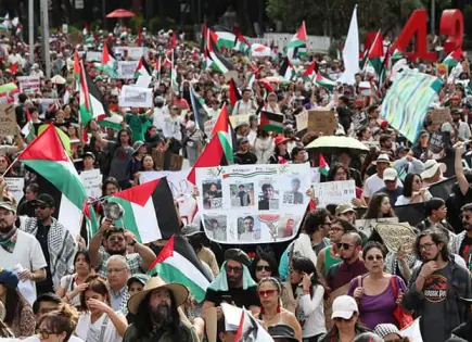 Marchan por Palestina en la CDMX