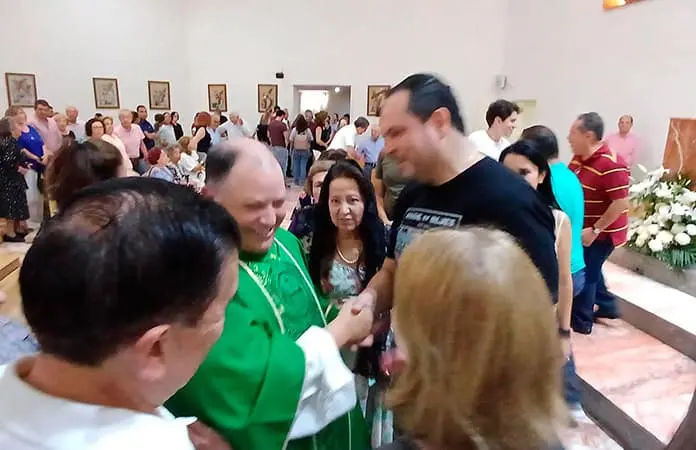 Priego Rivera en misa en SLP