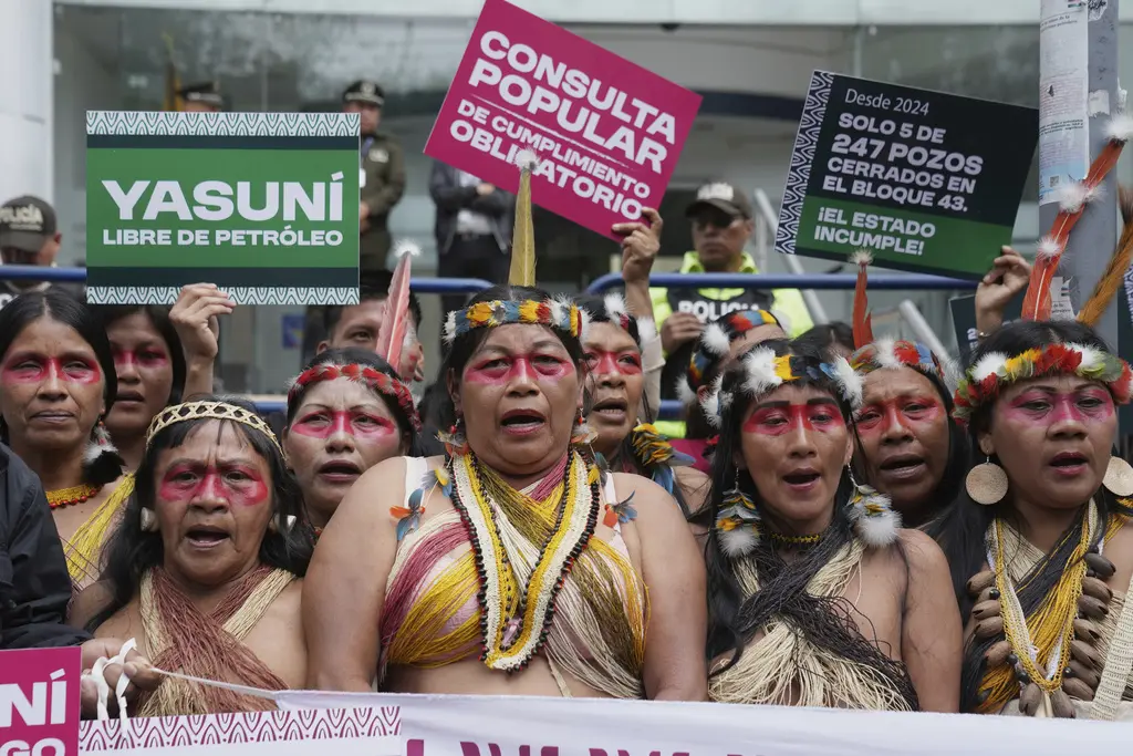 Consulta popular en Ecuador genera protestas por extracción petrolera en Yasuní