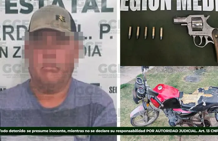 Detienen a dos individuos que portaban pistolas
