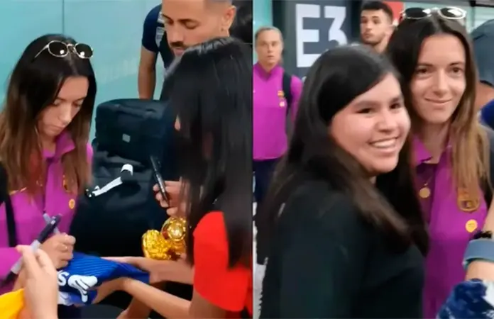 Emotivo recibimiento del Barcelona Femenil en México