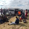 Lesionados, 11 trabajadores en choque sobre la 57