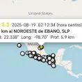 Temblor afecta a Valles y Ébano