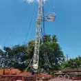 Lento proceso de perforación del pozo en Miravalles