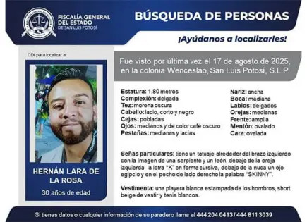 Joven con ficha de búsqueda es hallado sin vida