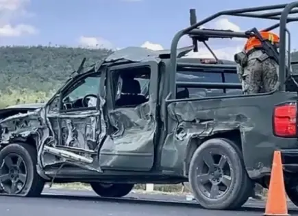 Militar resulta herido en choque sobre la Rioverde-Cerritos