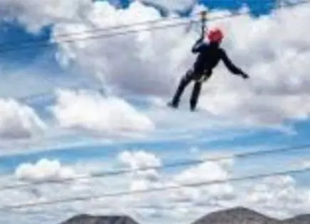 Se accidenta una mujer en tirolesa