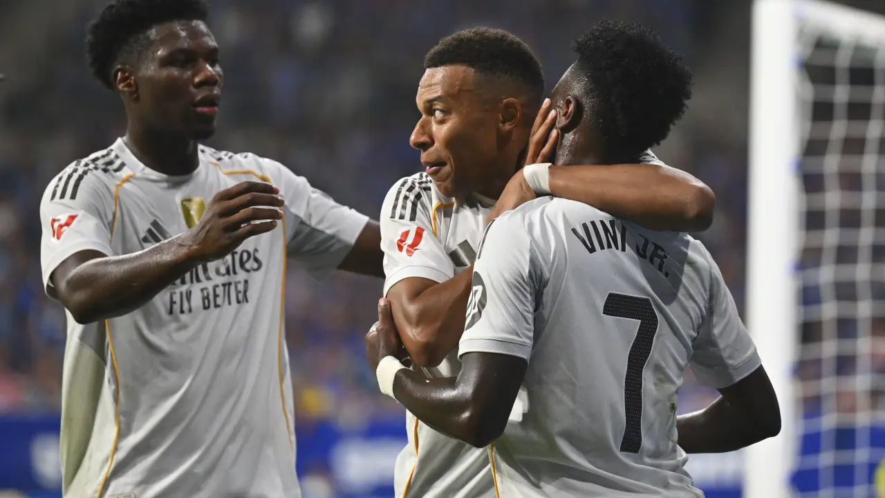Vinícius Júnior y Mbappé lideran victoria del Real Madrid en La Liga