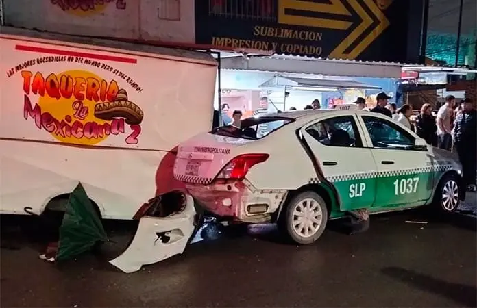 En accidente, ebrio sujeto causa muerte de taxista