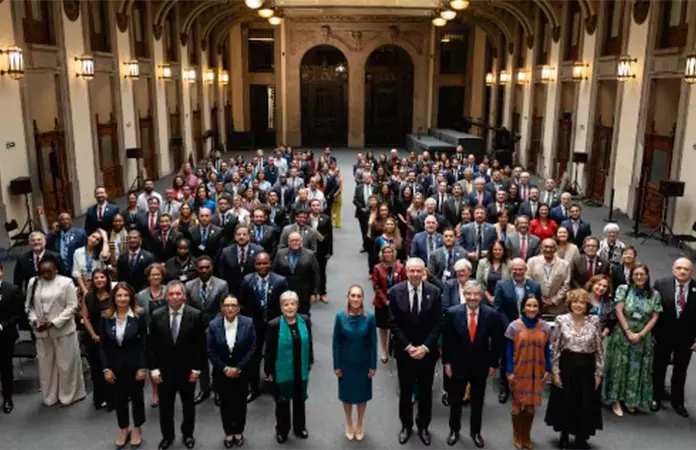 Sheinbaum inaugura Reunión Ministerial de AL y el Caribe en Palacio Nacional