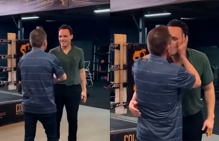 Julio César Chávez Jr. se reencuentra con su padre en el Coliseo Boxing Club