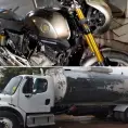 Recuperan moto y pipa robados