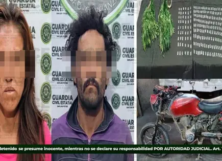 Atrapan a pareja con 306 dosis de metanfetaminas y planta de “mota”