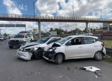 Choque múltiple en bulevar San Luis deja cuantiosos daños