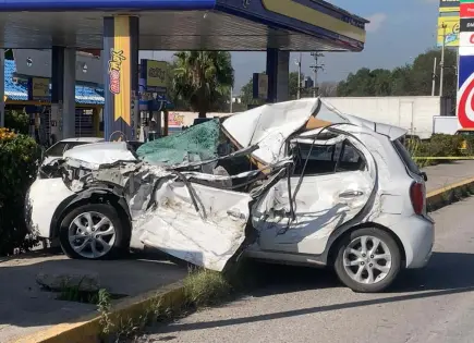 Un muerto, en fuerte choque sobre carretera a Matehuala