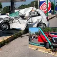 Fallece conductor en aparatoso choque en la ´57