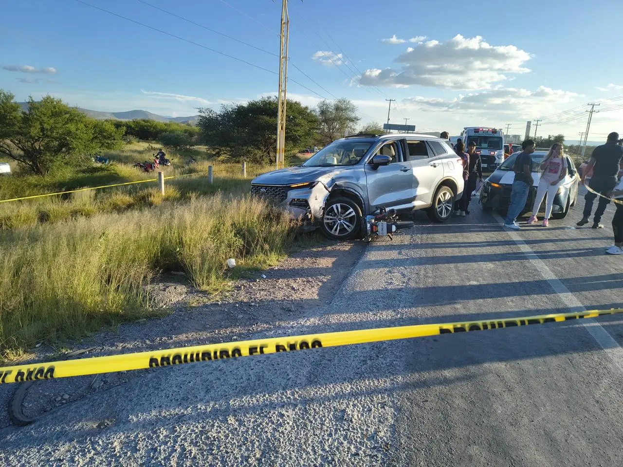 Muere mujer en accidente de motocicleta en la carretera 37 de Villa de Reyes