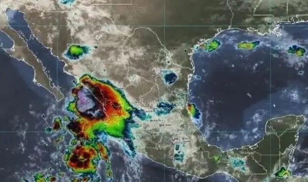 Depresión tropical Doce-E se aproxima al Pacífico