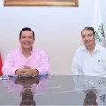 Dialoga el rector con Torres Sánchez