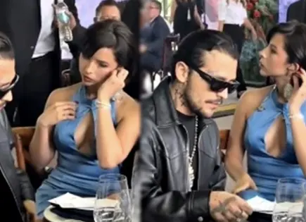 Con siete guaruras, Ángela Aguilar y Nodal evitan a la prensa en gala