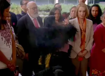 Ritual chamánico en el Senado para purificación espiritual