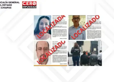 Exdirector de policía y dos personas más son localizados en Chiapas