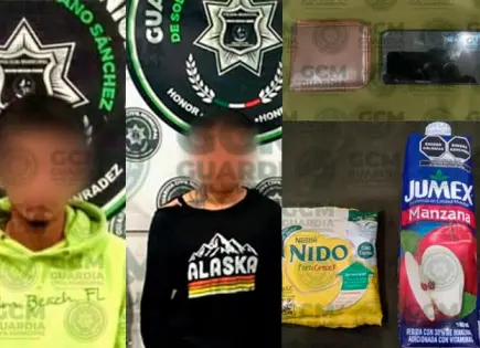 En flagrancia sorprenden a par de ladrones