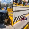Joven es lanzada a desnivel en la glorieta Bocanegra